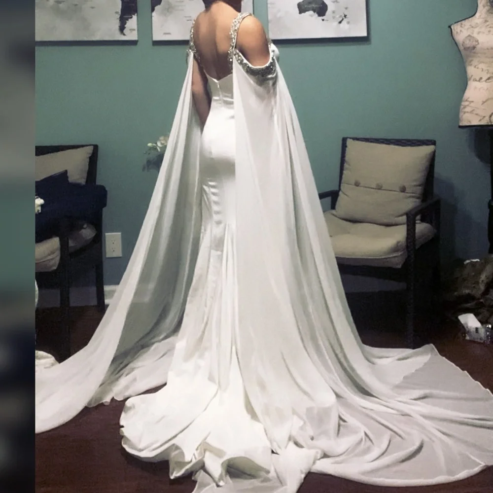 White pageant evening gown, prom or unique wedding dress or reception dress